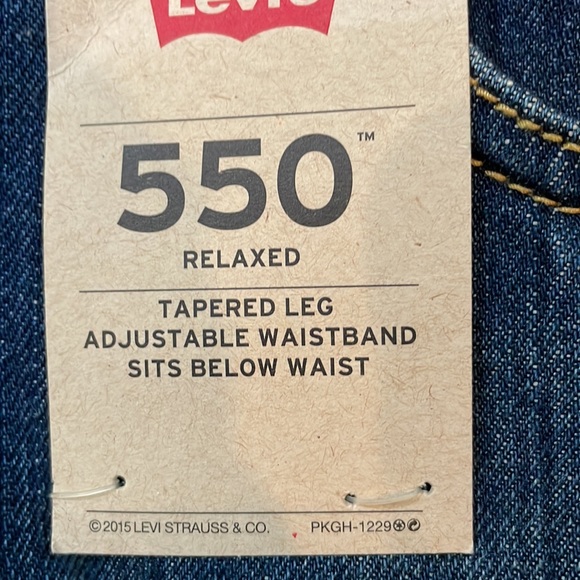 Levi’s Strauss & co 550 NWT 31 x 27 Size 11 Husky Blue Jeans NWT Relaxed Fit - Picture 5 of 12
